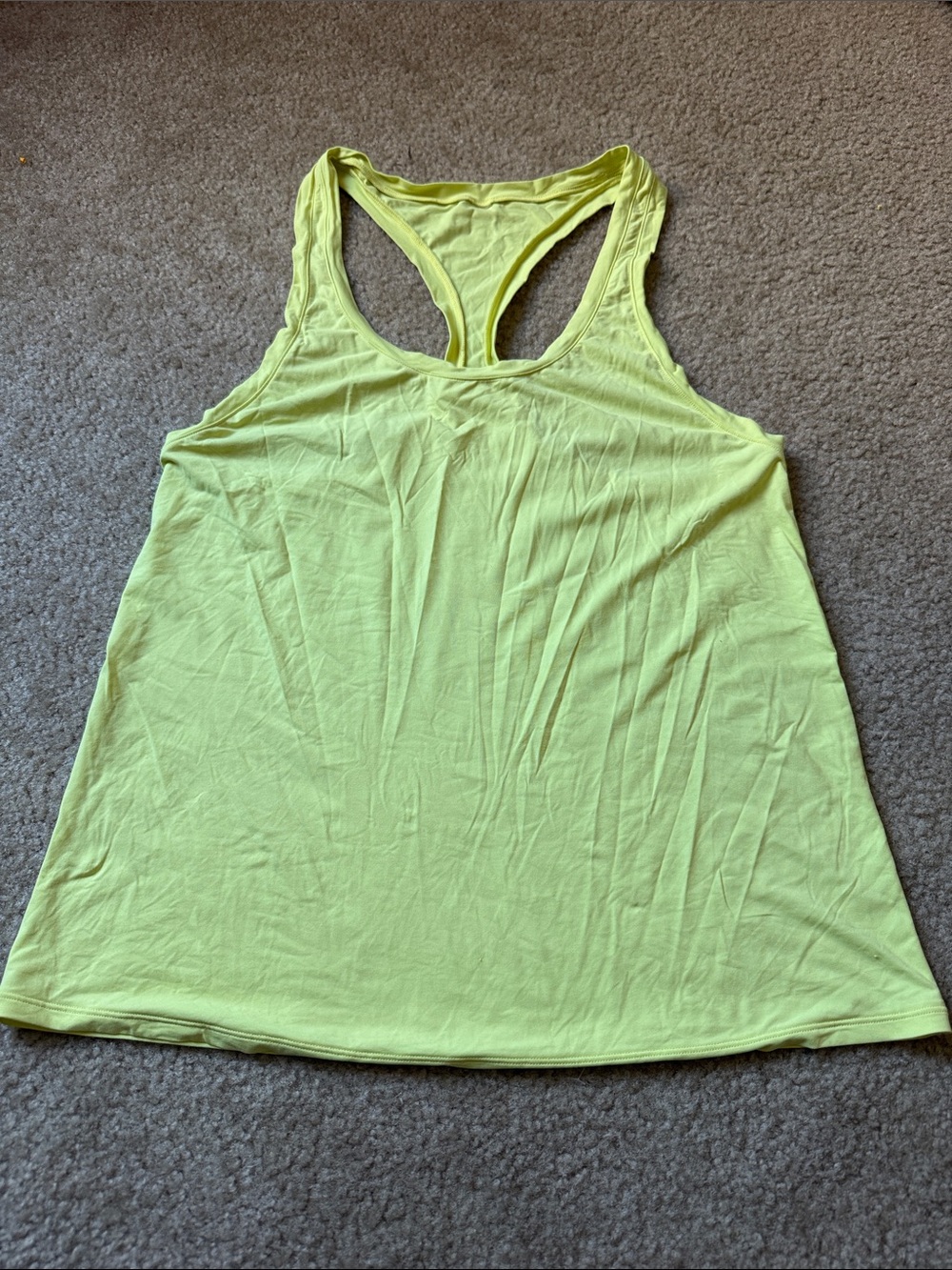 ALO yoga Women’s Sleeveless Racerback Tank Top - Neon Yellow